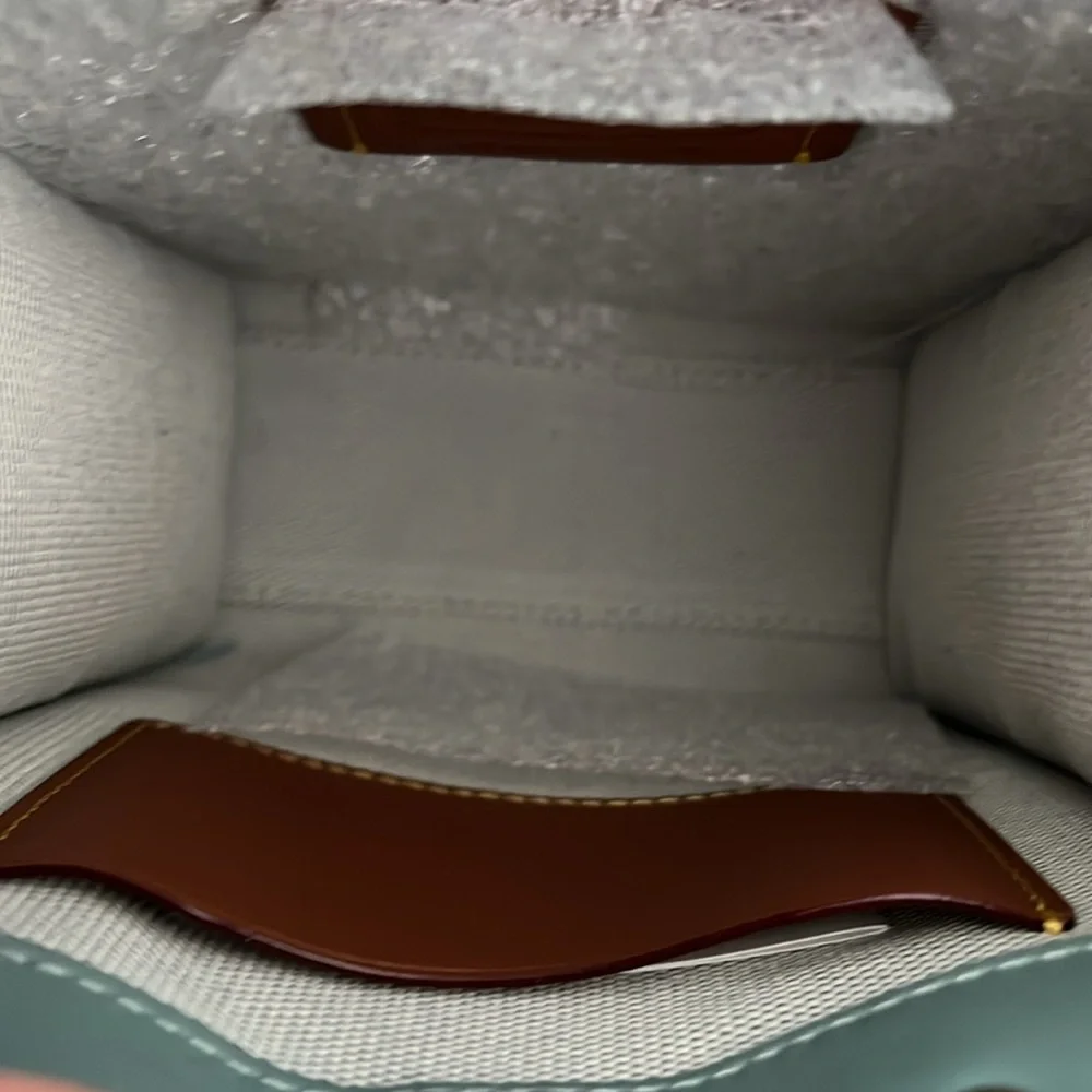 NWT Coach Cashin Mini Tote Top Handle Crossbody in Sage Glovetanned Leather - Picture 8 of 16